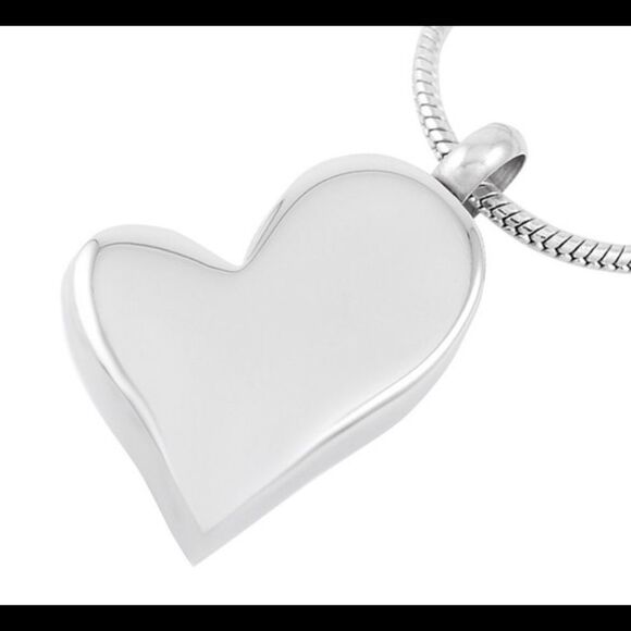 Stainless Heart Cremation Necklace   - Picture 5 of 9